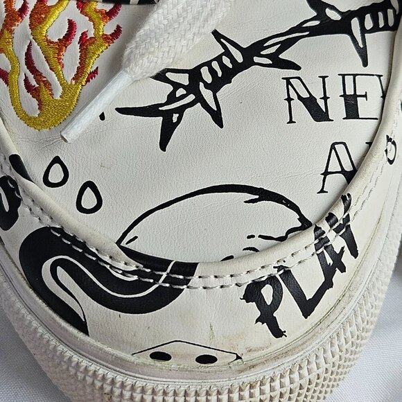 Zara Designer Protest Graffiti Men's Shoes - Picture 12 of 14